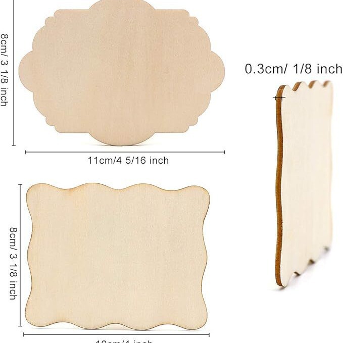 天然の木片、レーザーカットの不規則な空白の木片のアイデア、DIYデザイン、西洋の各節に使用されています|undefined