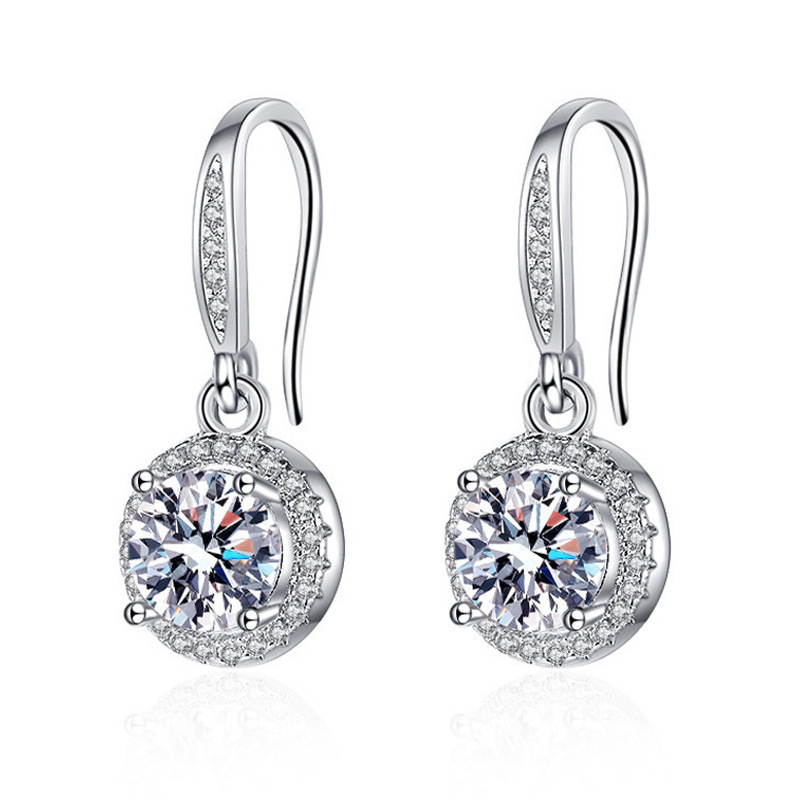 E71 round hoop earrings [1 carat]