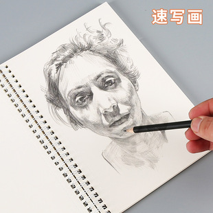 Spot a4 sketch coil book hand-painted sketch book art student painting paper thickened painting book watercolor plastic wholesale