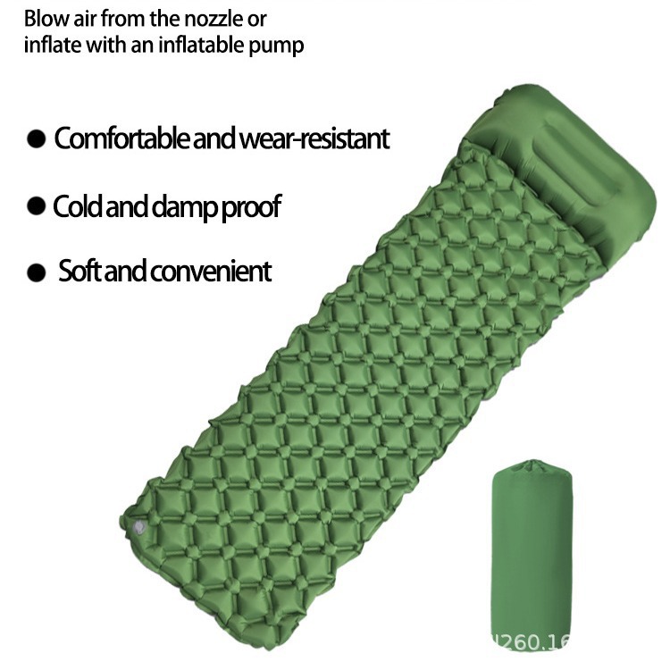 LT03 cross-border hot-selling manufacturer's in-stock inflatable mattress, outdoor automatic inflatable bed, camping inflatable sleeping pad