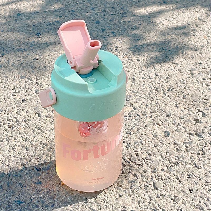 향기 나는 차 플라스틱 컵 민트 그린 600 ml의 1 세대