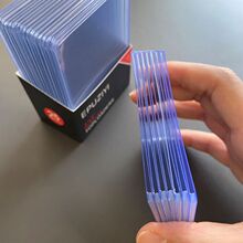 35-180PT透明PVC万智牌游戏王卡NBA球星卡夹3*4保护卡硬胶卡套