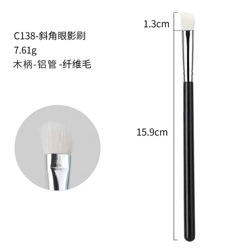 40 sets de cepillo de maquillaje negro y plateado cepillo de sombra de ojos de alta calidad cepillo de concelador cepillo de base cepillo de herramientas de maquillaje conjunto completo