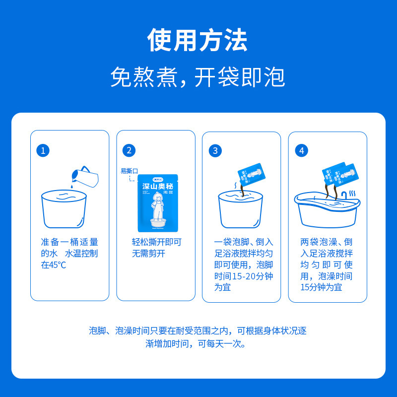 Zhenfu 足湯バッグ ハーブフットバスバッグ 足湯バッグ 深山の謎の足湯液 よもぎの葉の湿気を取り除く健康バスバッグ|undefined