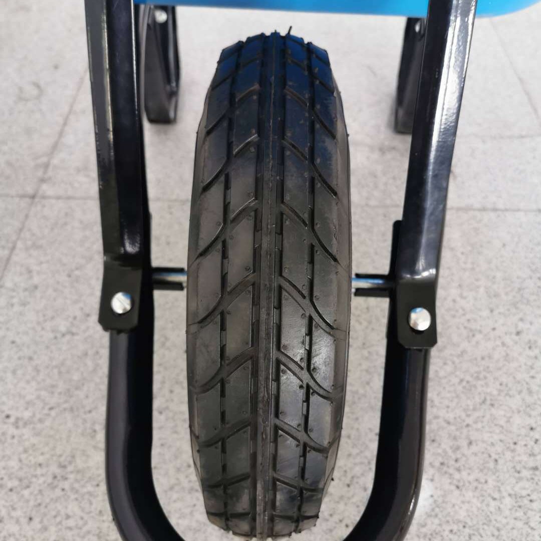 WB7405 sitio de construcción carro de una rueda resistente metal doméstico multifuncional transporte carro de herramientas basculante