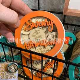 Mini Sweary Affirmation Discs迷你发誓肯定句光盘CD盒跨境新品