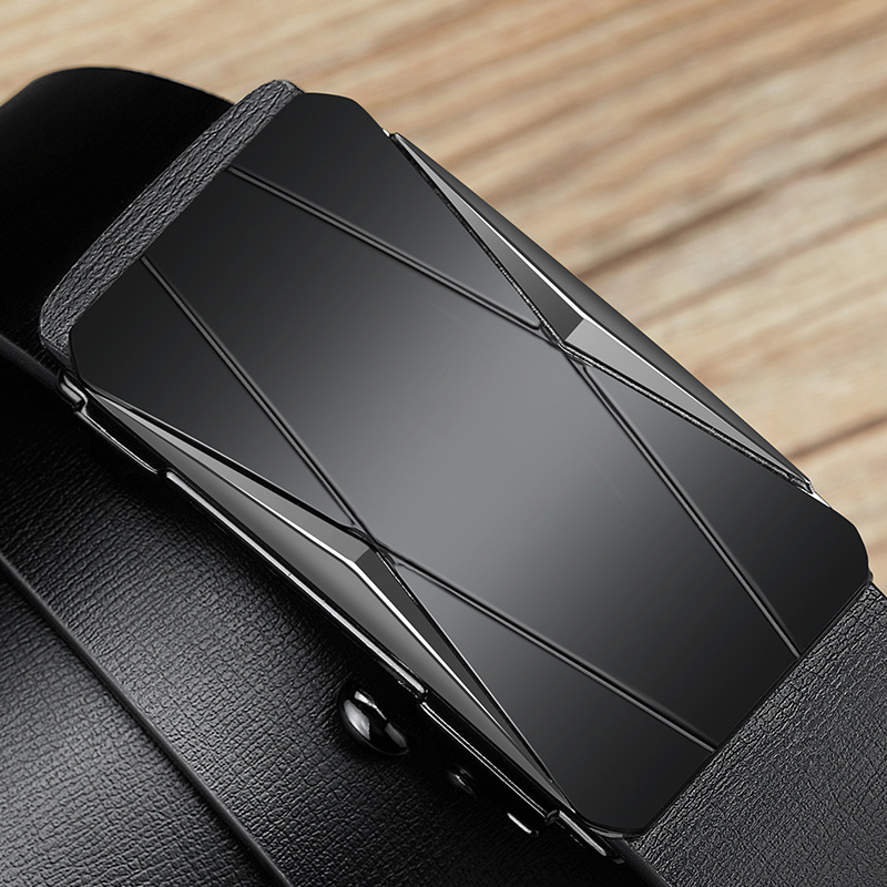 Cinturón automático para hombre moda juvenil casual y negocios sin dientes