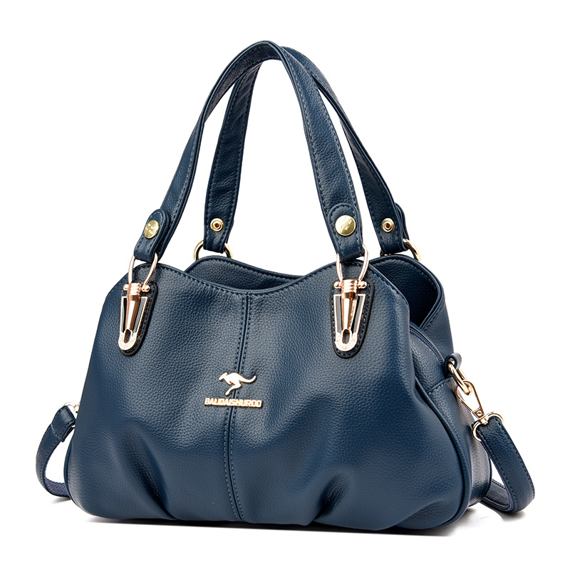 Bali Kangaroo Bag For Women 2023 New Style Crossbody Shoulder Bag Large Capacity Elegant Handbag Soft Tote - Thumbnail 4