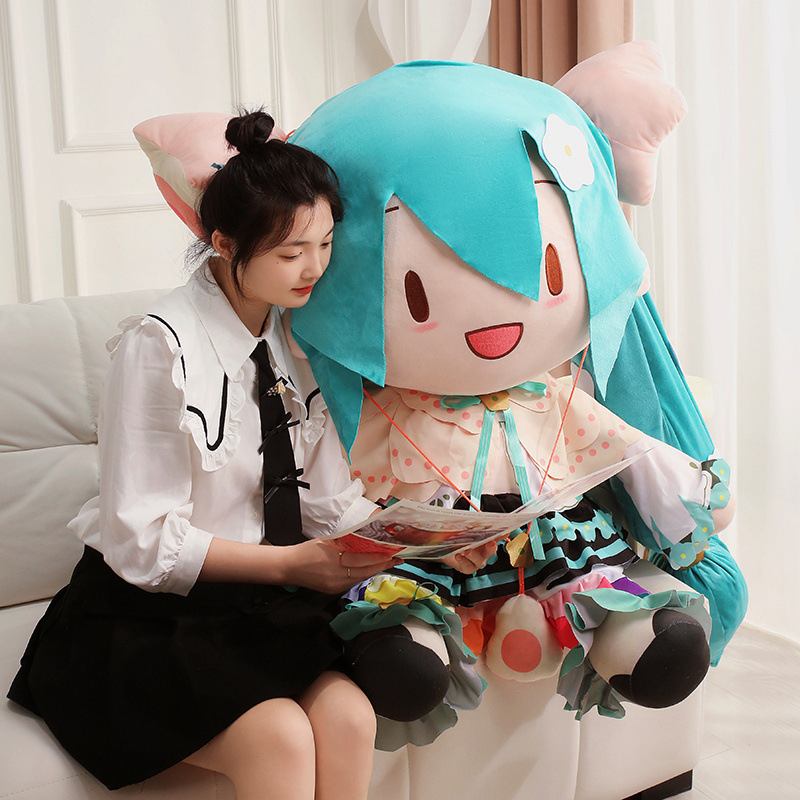 In-Stock Hatsune Miku Fufu Same Style Magical Miku Oversized Plush Cute Comforting Doll National Version