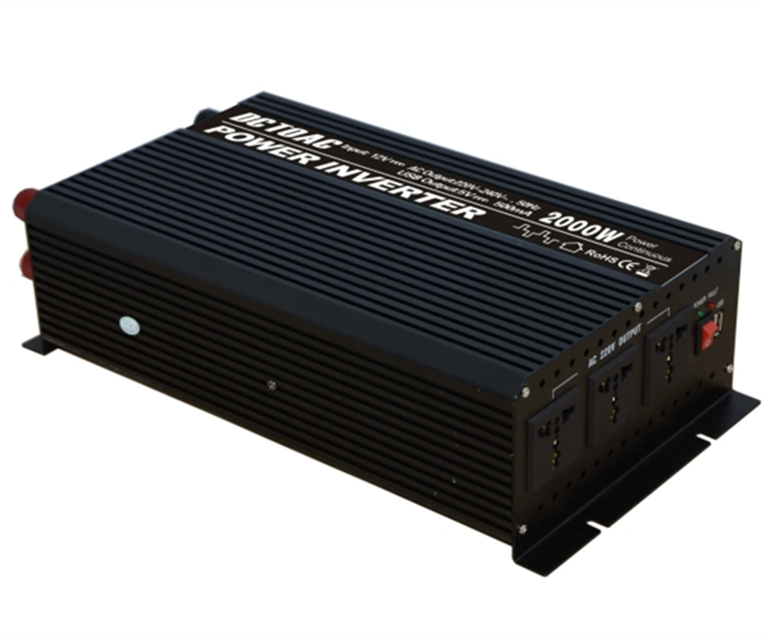New Hot Sale Wholesale 2000W Modified Wave Inverter 12V to 220V USB Port Power Converter