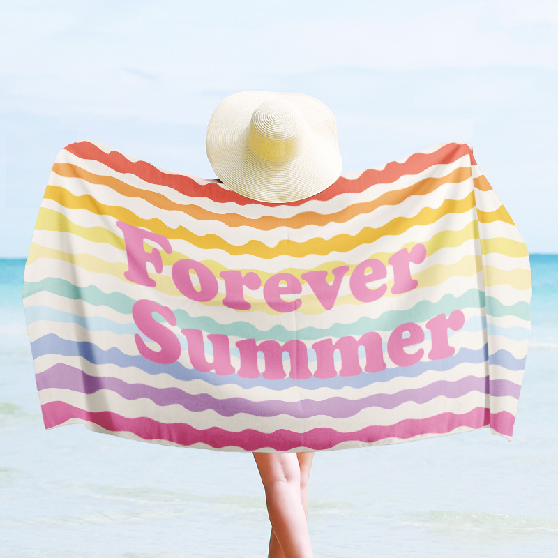 Xiyin temu venta caliente transfronteriza dólar estadounidense microfibra toalla de playa impresión digital personalizada toalla de baño