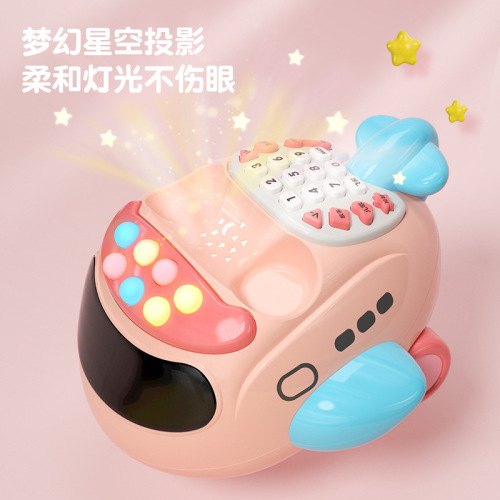 Baby toy telephone simulated landline for boys and girls educational early education baby music mobile phone for toddlers 1 year old 2-3