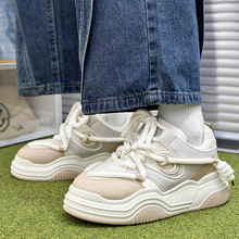 小众设计面包鞋休闲新款国潮牌老爹鞋运动滑板鞋内增高鞋shoes