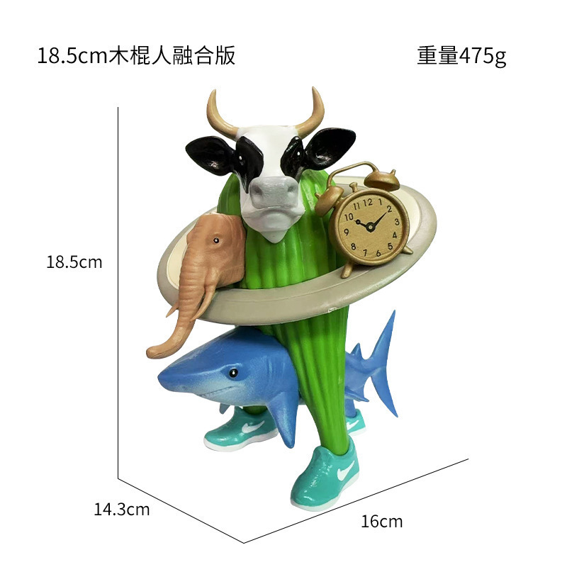 跨境动漫外国美国山海经tungtungsahur木棍人公仔盲盒手办摆件模|undefined
