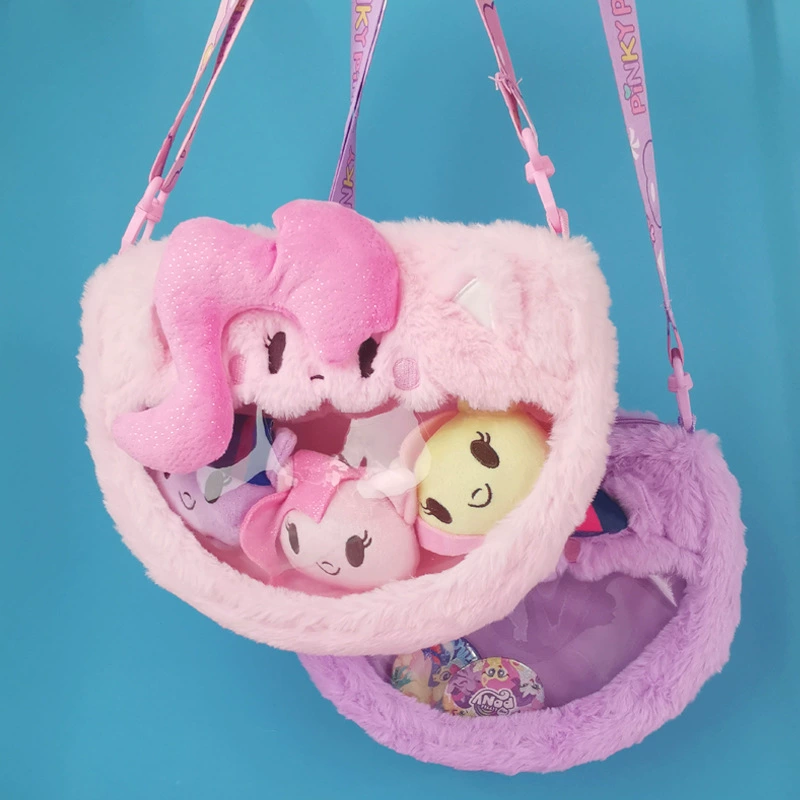Плюшевая сумка через плечо (My Little Pony) Очаровательная кукла с прозрачным окном, детский подарок