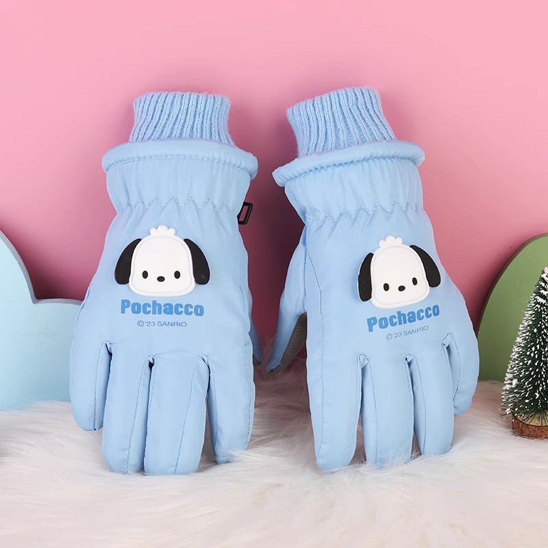 3-17 Niños de mediana edad niños gruesos a prueba de frío a prueba de agua a prueba de viento antideslizante y caliente para jugar con guantes de sedro para esquiar en invierno