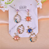 Earrings solar-powered, necklace, pendant, accessory, European style, Korean style