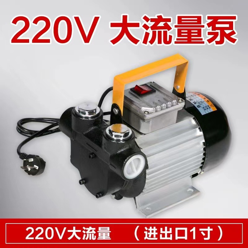 电动自吸柴油抽油泵12V24V220V防爆汽油导油泵大流量加油机垒德株