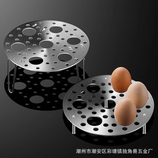 Stainless Steel Folding Steaming Rack Vegetable Steaming Bracket Household Kitchen Steamer Water-proof Stew Grate Pot Rack Antibacterial Round