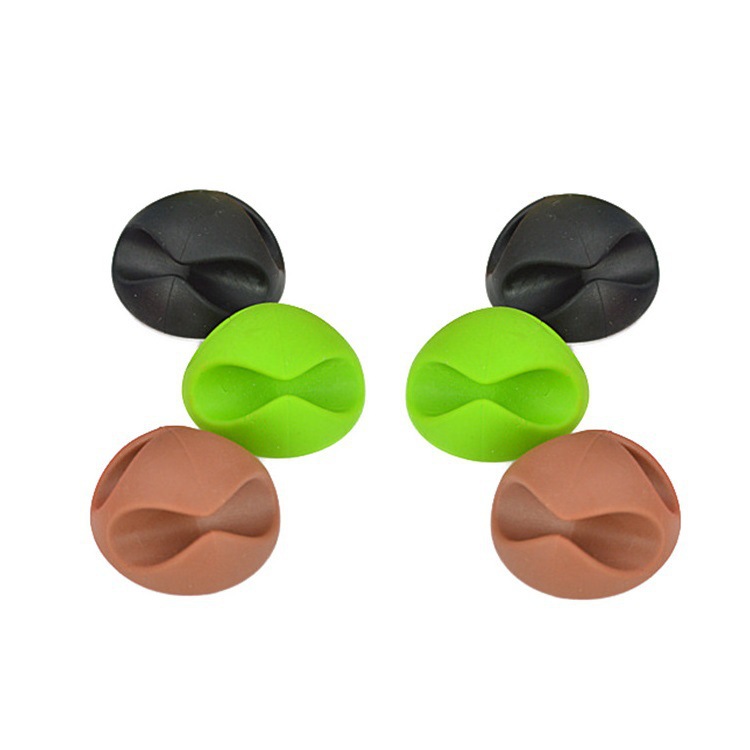 Abrazadera de cable devanadera de un solo orificio cable de carga directa de fábrica cable de datos Cable de ratón Cable de escritorio organizador de cable