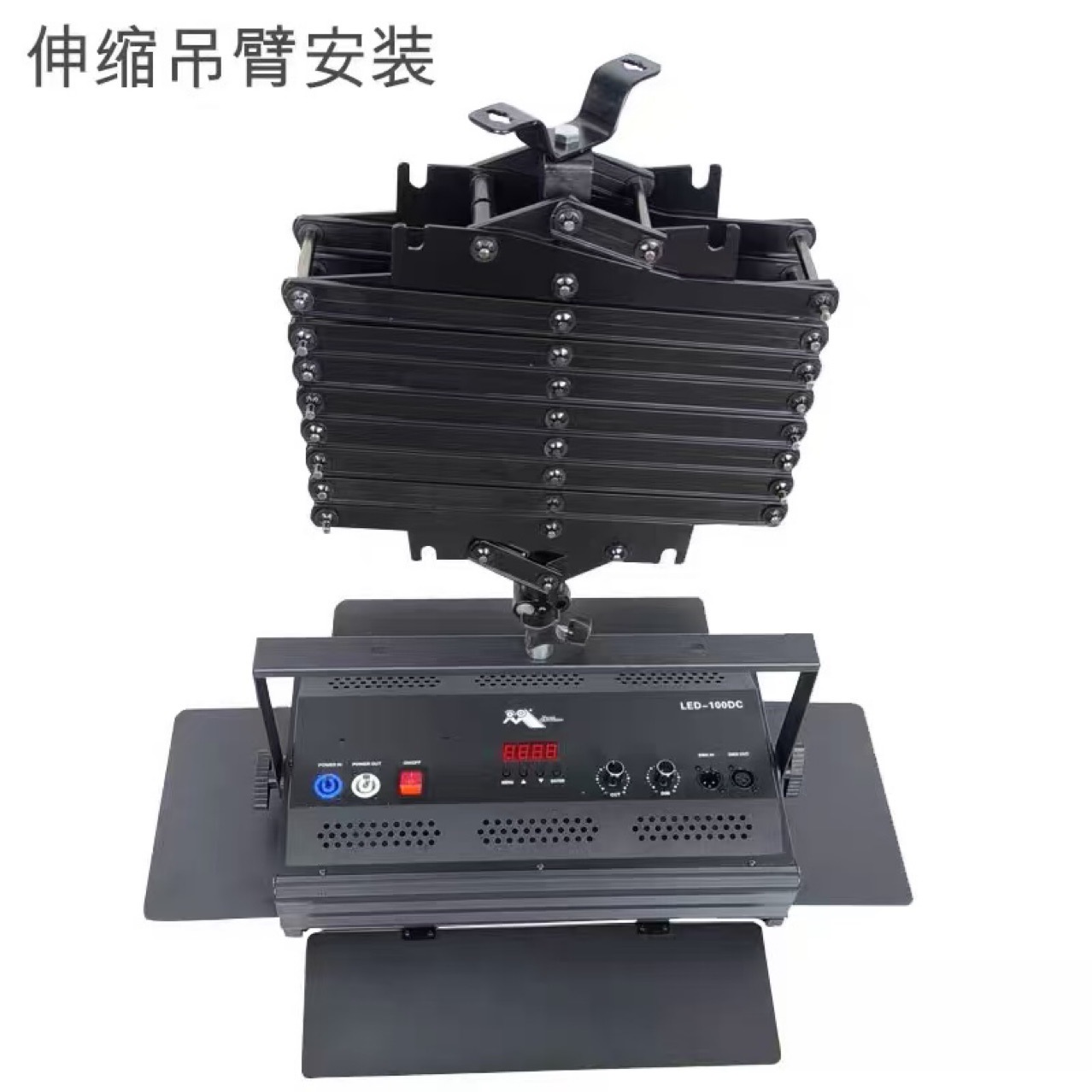 娱乐团播直播间，演播室恒力铰链挂面光，影视LED平板柔光灯