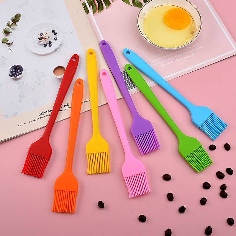 One-piece silicone brush small size brush barbecue brush baking tool food brush meat brush seasoning brush silicone sweep