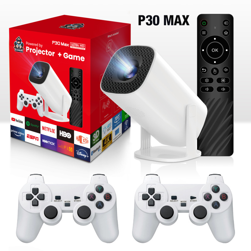 跨境HY300炮筒投影仪P30MAX/HCS350PRO/S40MAX/X10PLUS游戏投影仪|undefined