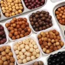 木质圆珠绿檀手串散珠手串珠手工diy制作手链项链饰品配件材料包