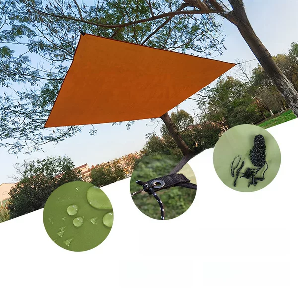 Outdoor multi-purpose camping canopy Four Corners sunshade sail rainproof sunshade square canopy cloth factory direct supply