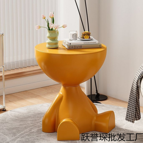 Decorative Cloud Shelf, Simple and Elegant Side Table for Living Room, Bedroom, Children's Room, Creative Flat-Top Tea Table, Unconventional Floor Decor