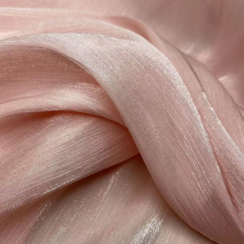 Island Bright Silk Pleated Satin Fabric for Traditional Chinese Clothing, Evening Dresses, Cheongsam, Spaghetti Strap Mesh Organza Island Bright Silk Pleated Satin Fabric for Traditional Chinese Clothing, Evening Dresses, Cheongsam, Spaghetti Strap Mesh Organza