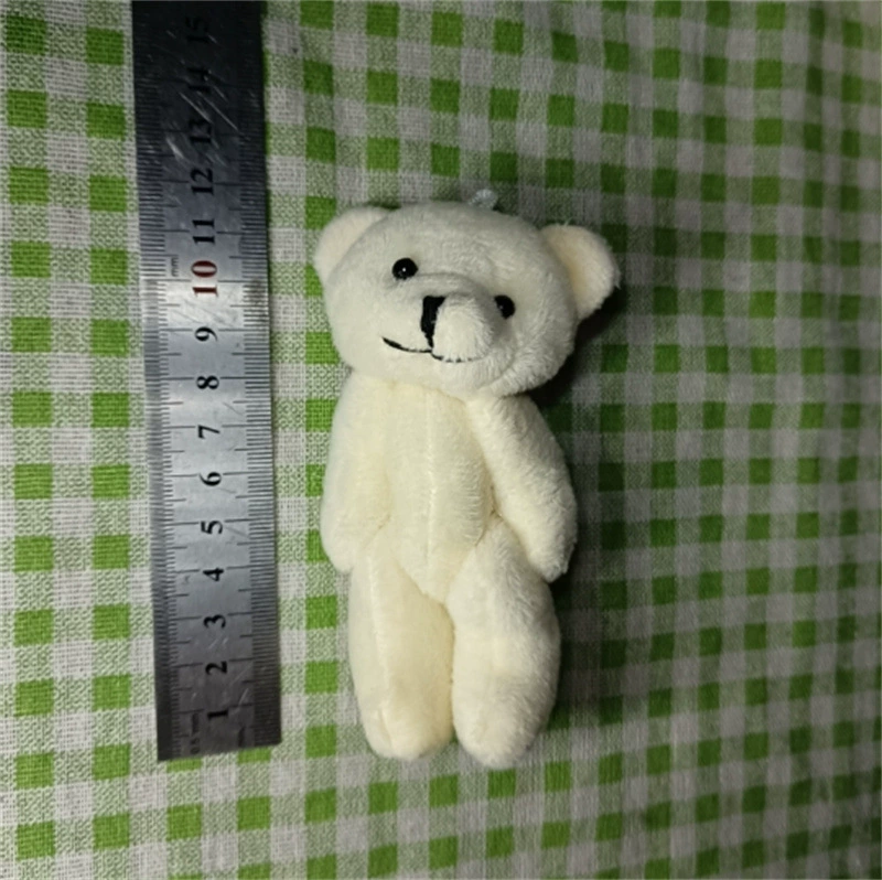 Plush Bag Charm, Handmade 8 cm Bear/Rabbit Accessory, Soft Plush Keychain, Random Color