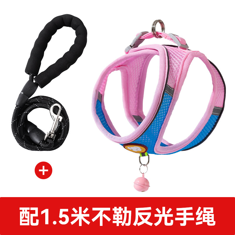 Chaleco tipo cuerda de tracción para perros, correa de pecho para cachorros Pomegranati, cadena para perros, cuerda de paseo para perros