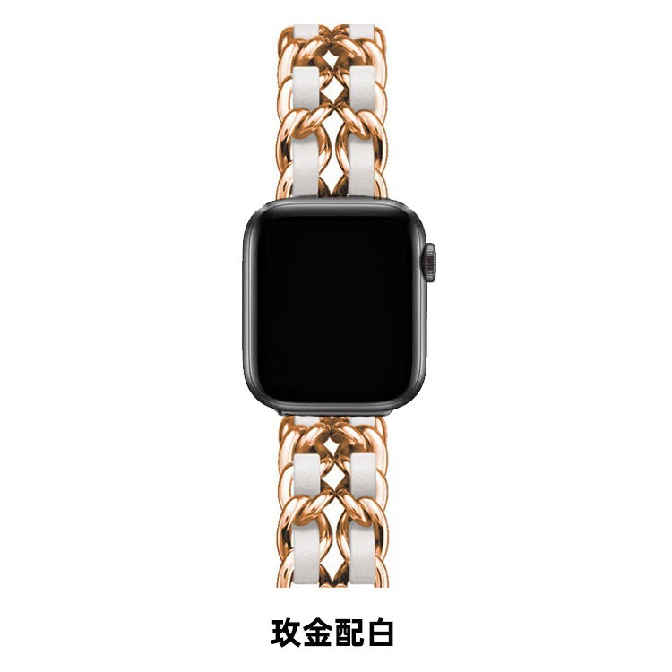 Apple, модные часы, ремешок из металла, цепочка, стиль Chanel
