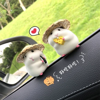 Hamster avtomobil bəzəkləri, dekompressiya, sevimli siçan kukla, mərkəzi konsol