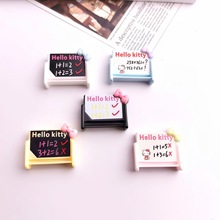 新款立体kt黑板树脂配件创意diy手工饰品发夹摆件手机壳挂件批发