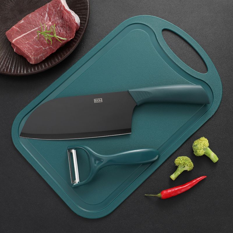 [3종세트] 식칼과 도마대패-60 ° 위 -17.2cm-125mm