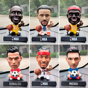 NBA Star Doll James Kobe Curry Owen C Luo car shaking head doll basketball peripheral fan supplies