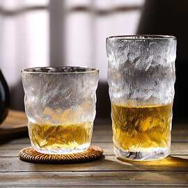 玻璃杯水杯家用茶杯简约泡茶杯ins风酒杯女牛奶杯男啤酒杯果汁杯
