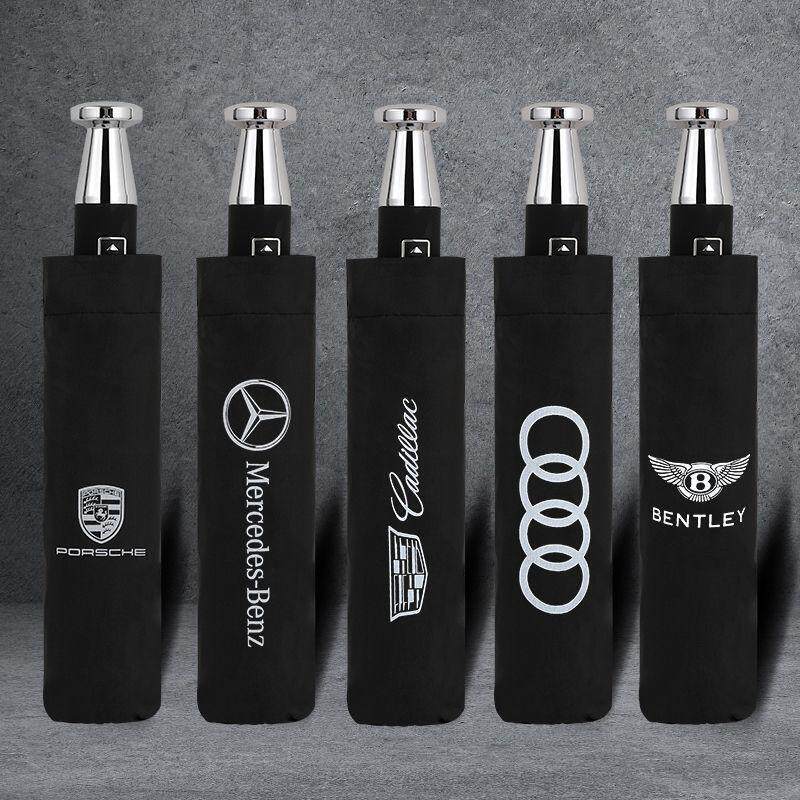 Same model as Rolls-Royce umbrella, 10-bone automatic folding black-coated sun protection umbrella, suitable for use in both sunny and rainy conditions, with Mercedes-Benz 4S store car logo Same model as Rolls-Royce umbrella, 10-bone automatic folding black-coated sun protection umbrella, suitable for use in both sunny and rainy conditions, with Mercedes-Benz 4S store car logo