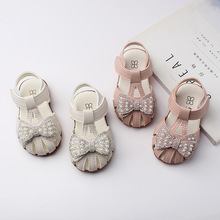 夏季寶寶潮涼鞋0-2歲嬰兒防滑軟底學步鞋公主鞋兒童女童縷空2719