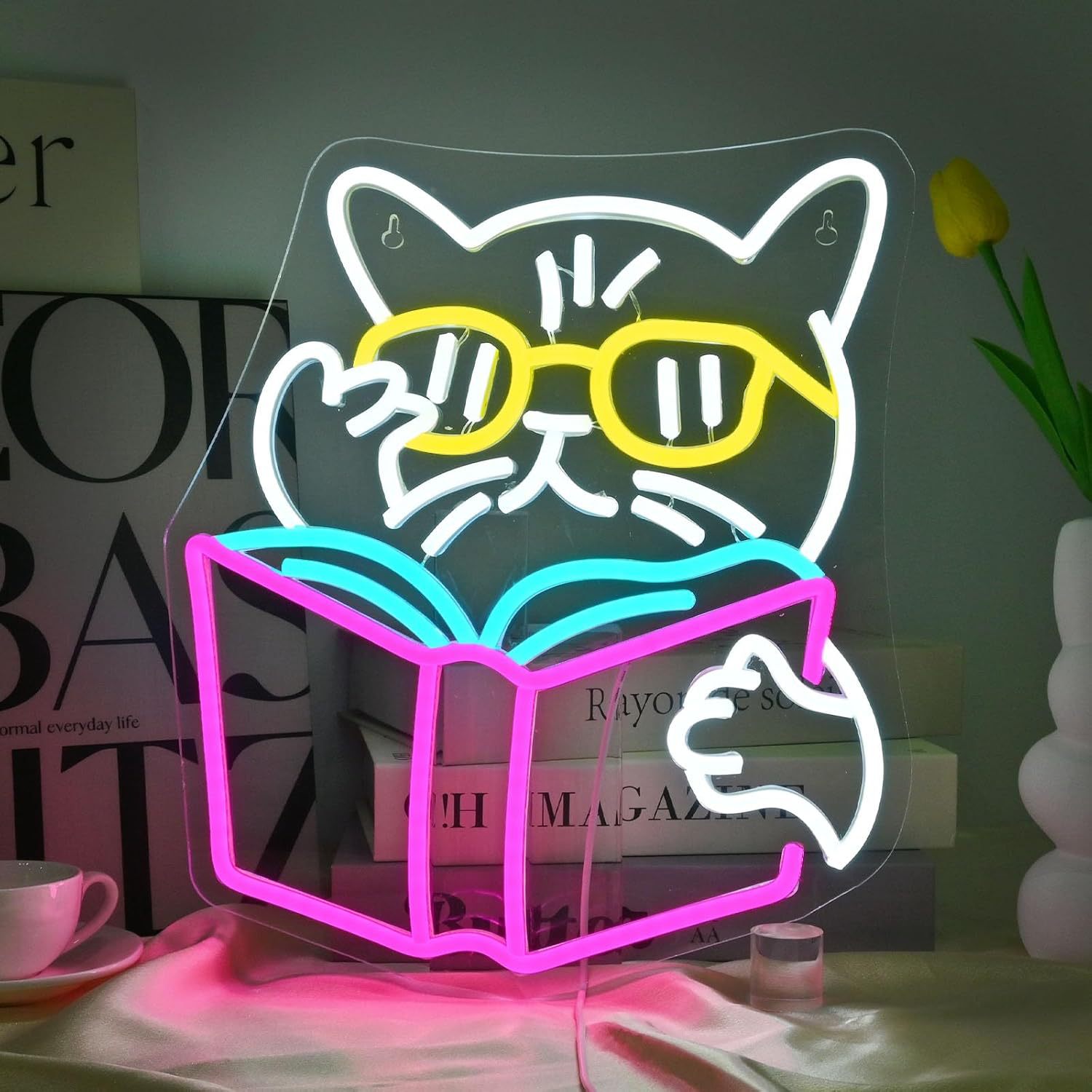 고양이 독서 32x37