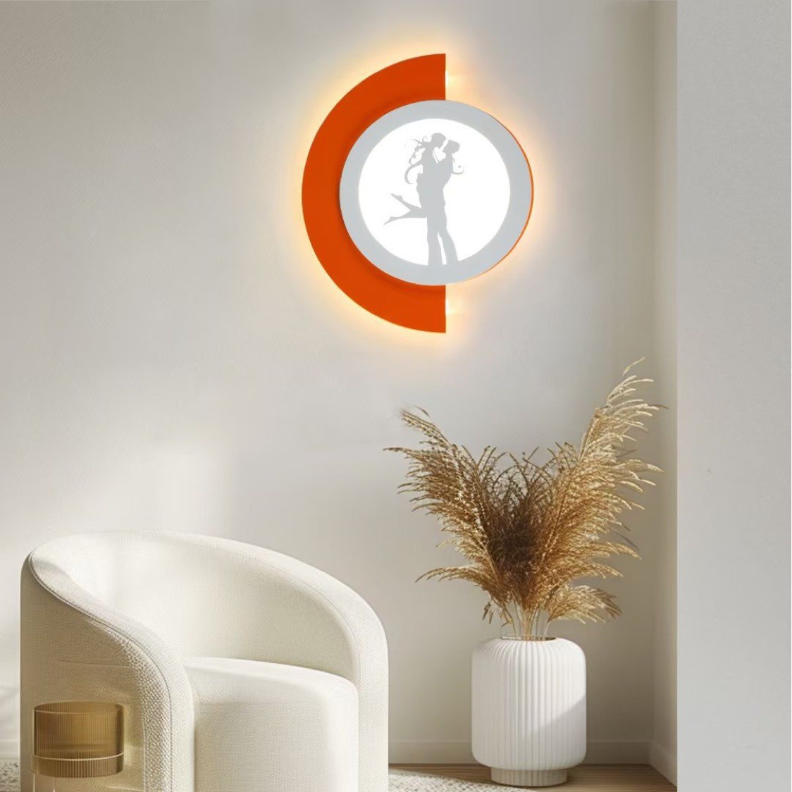 lámpara de pared moderna minimalista sala de estar dormitorio cabezal de cama estudio TV fondo de pared front desk led atmósfera decoración lámpara de pared