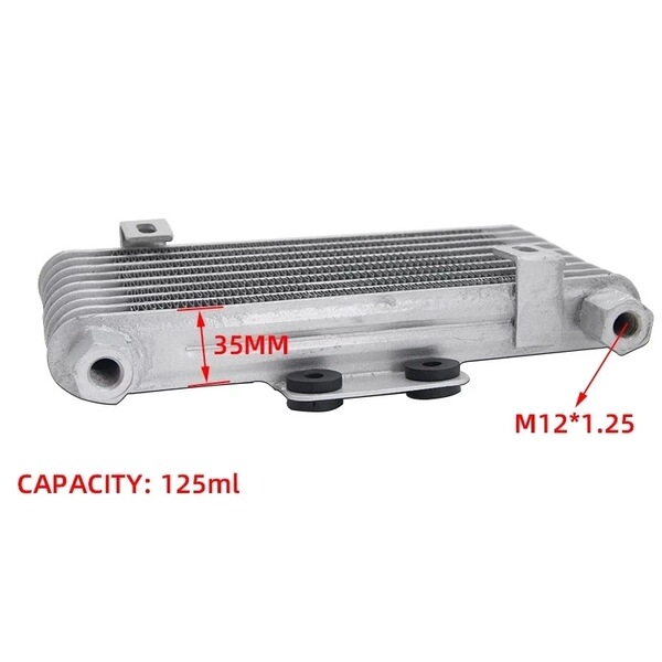 Oil cooler modified motorcycle oil radiator with fan screw…