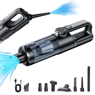 Car Vacuum Cleaner Wireless Handheld High-Power Wet and Dry Suction and Blowing Dust Collector One-Click Dust Dumping Cross-Border Best-Selling Model