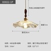 Scandinavian Japanese creative bar retro brass glossy ceiling lamp for living room for gazebo for corridor, flowered