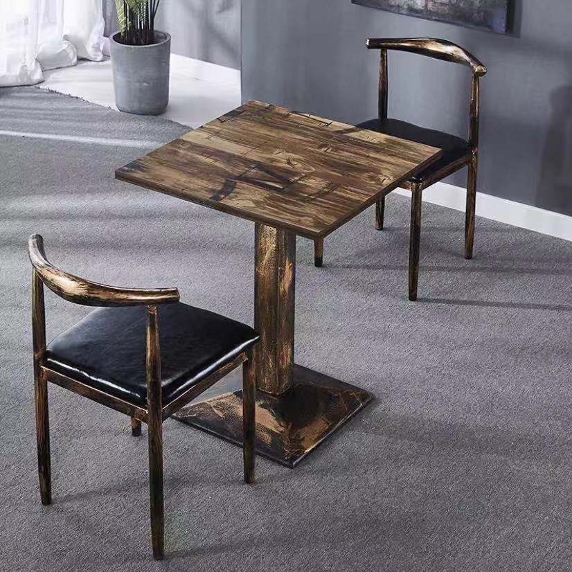 Restaurante de restaurante restaurante restaurante de fideos mesa de comedor snack barbecue hot pot restaurante de comida rápida mesa y silla combinación de mesa de comedor económico