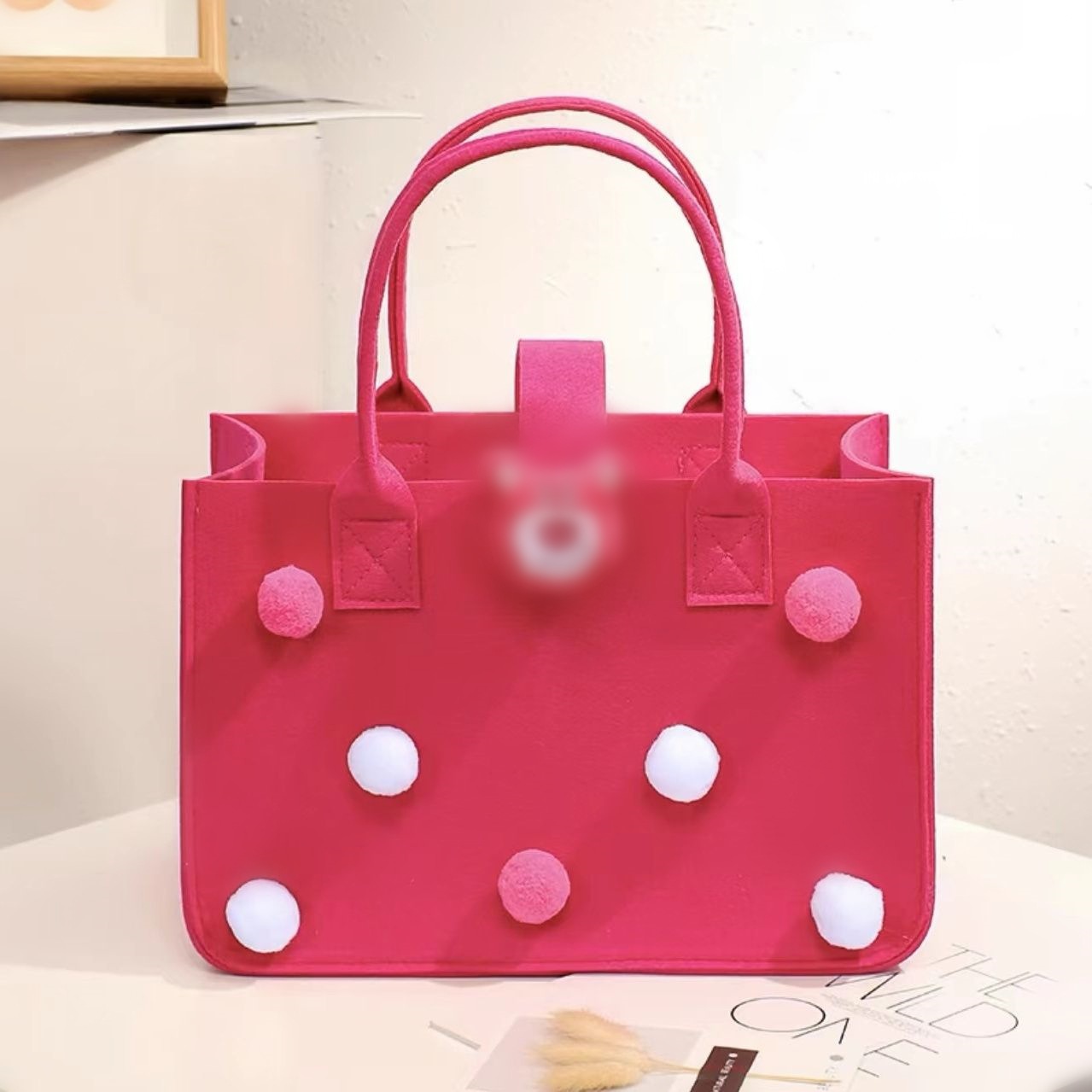 로즈 레드 딸기 곰; 30*20*18cm