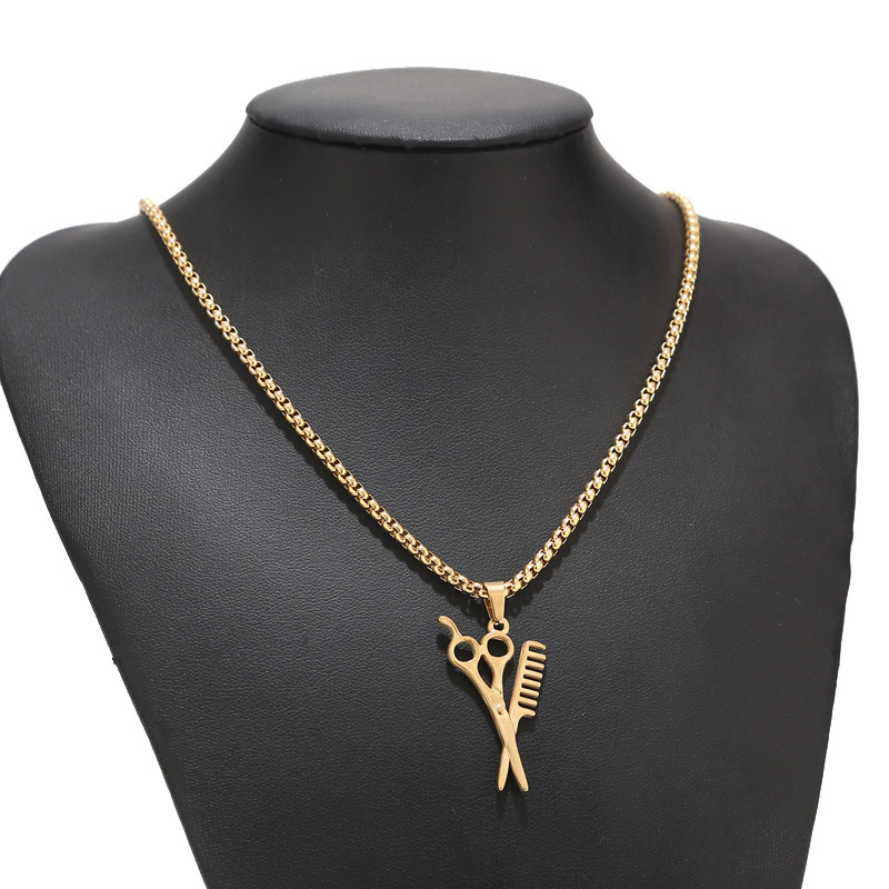 Wholesale Jewelry Retro Scissors Spoon Kitchen Knife 304 Stainless Steel Plating display picture 17