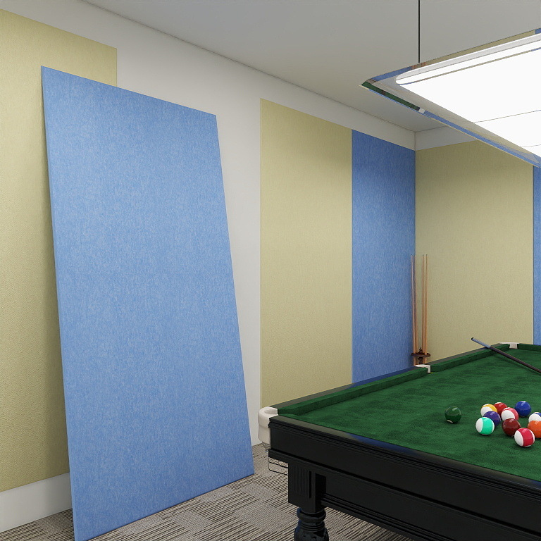 Billiard Room, Internet Cafe Decoration, Polyester Fiber Sound-Absorbing Board, Piano Room, Audio-Visual Room, Flame-Retardant Wall Soundproof Board, Felt Board